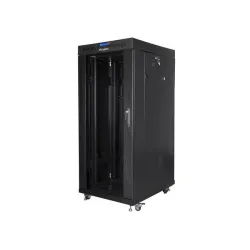 Szafa instalacyjna Rack stojąca 19" 27U 600x800 czarna | PartsPC.pl