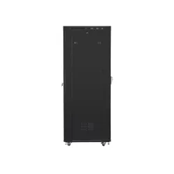Szafa instalacyjna Rack stojąca 19" 42U 800x1000 czarna drzwi szklane LCD