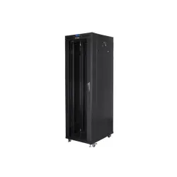Szafa instalacyjna Rack stojąca 19" 42U 800x800 czarna | PartsPC.pl
