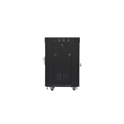 Szafa instalacyjna Rack stojąca 19" 15U 600x600 czarna | PartsPC.pl