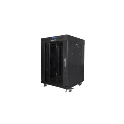 Szafa instalacyjna Rack stojąca 19" 15U 600x600 czarna | PartsPC.pl