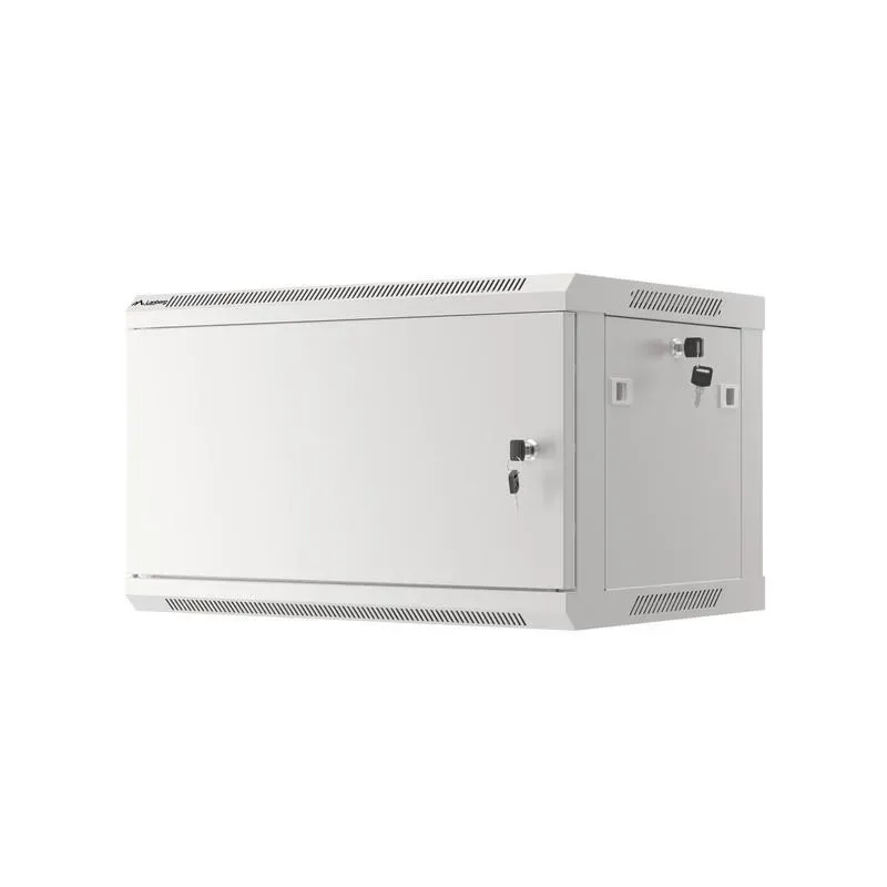 Szafa instalacyjna Rack wisząca 19" 6U 600x450 szara | PartsPC.pl