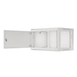Szafa instalacyjna Rack wisząca 19" 6U 600x450 szara | PartsPC.pl
