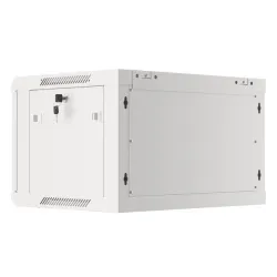 Szafa instalacyjna Rack wisząca 19" 6U 600x450 szara | PartsPC.pl