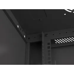 Szafa instalacyjna Rack wisząca 19" 6U 600x450 czarna | PartsPC.pl