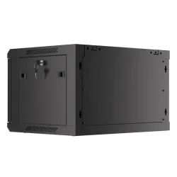Szafa instalacyjna Rack wisząca 19" 6U 600x450 czarna | PartsPC.pl