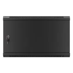 Szafa instalacyjna Rack wisząca 19" 6U 600x450 czarna | PartsPC.pl