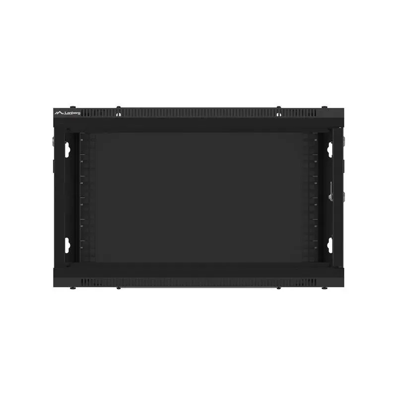 Szafa instalacyjna Rack wisząca 19" 6U 600x450 czarna | PartsPC.pl