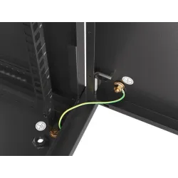 Szafa instalacyjna Rack wisząca 19" 6U 600x450 czarna | PartsPC.pl