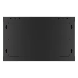 Szafa instalacyjna Rack wisząca 19" 6U 600x600 czarna drzwi metalowe
