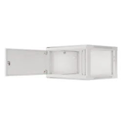 Szafa instalacyjna Rack wisząca 19" 6U 600x600 szara | PartsPC.pl
