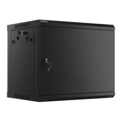 Szafa instalacyjna Rack wisząca 19" 9U 600x450 czarna | PartsPC.pl