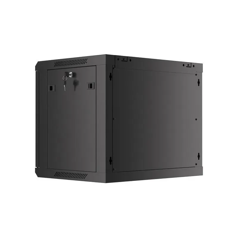 Szafa instalacyjna Rack wisząca 19" 9U 600x450 czarna | PartsPC.pl