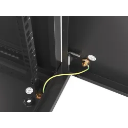 Szafa instalacyjna Rack wisząca 19" 9U 600x450 czarna | PartsPC.pl