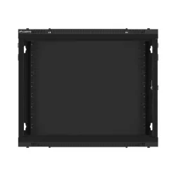 Szafa instalacyjna Rack wisząca 19" 9U 600x450 czarna | PartsPC.pl