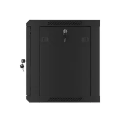 Szafa instalacyjna Rack wisząca 19" 9U 600x450 czarna | PartsPC.pl