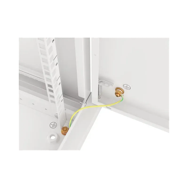 Szafa instalacyjna Rack wisząca 19" 9U 600x450 szara | PartsPC.pl