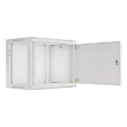 Szafa instalacyjna Rack wisząca 19" 9U 600x450 szara | PartsPC.pl