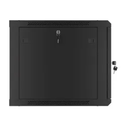 Szafa instalacyjna Rack wisząca 19" 9U 600x600 czarna | PartsPC.pl