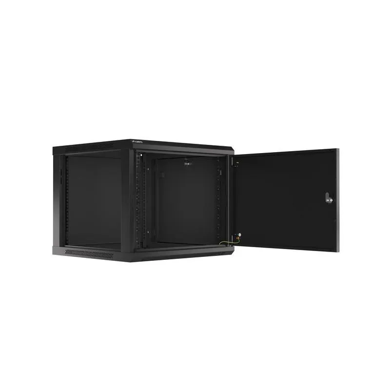 Szafa instalacyjna Rack wisząca 19" 9U 600x600 czarna | PartsPC.pl
