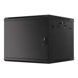 Szafa instalacyjna Rack wisząca 19" 9U 600x600 czarna | PartsPC.pl