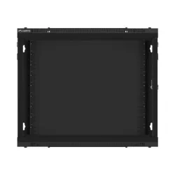 Szafa instalacyjna Rack wisząca 19" 9U 600x600 czarna | PartsPC.pl