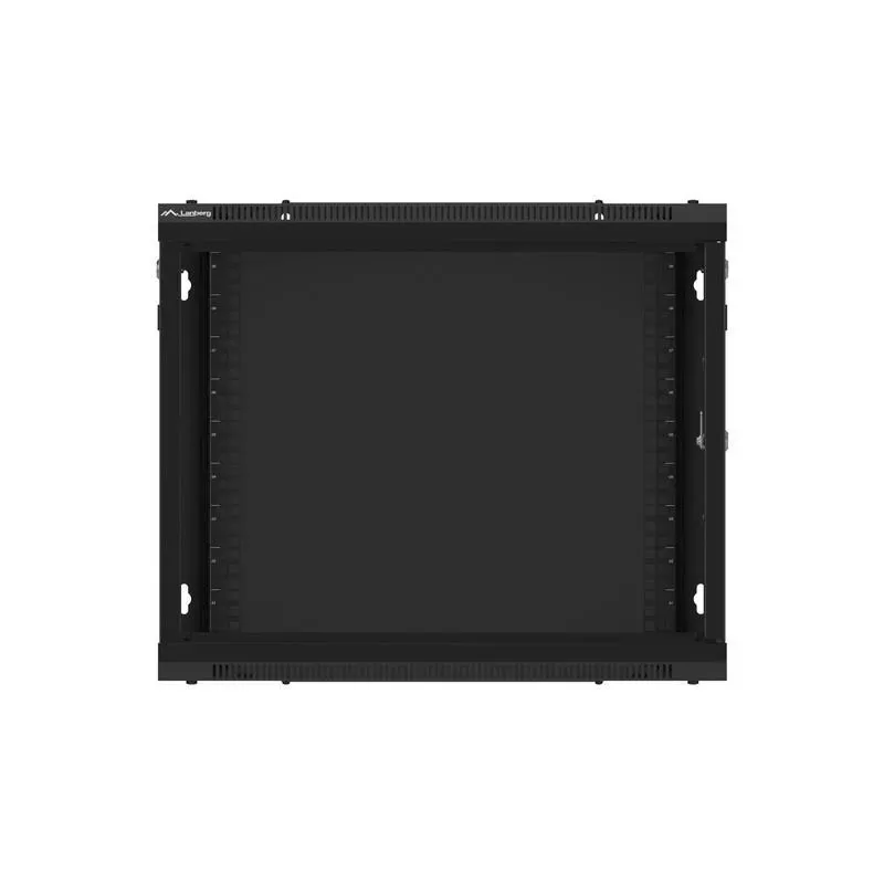 Szafa instalacyjna Rack wisząca 19" 9U 600x600 czarna | PartsPC.pl