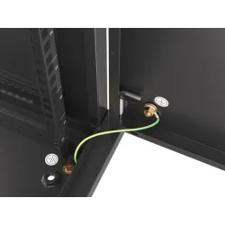 Szafa instalacyjna Rack wisząca 19" 9U 600x600 czarna | PartsPC.pl