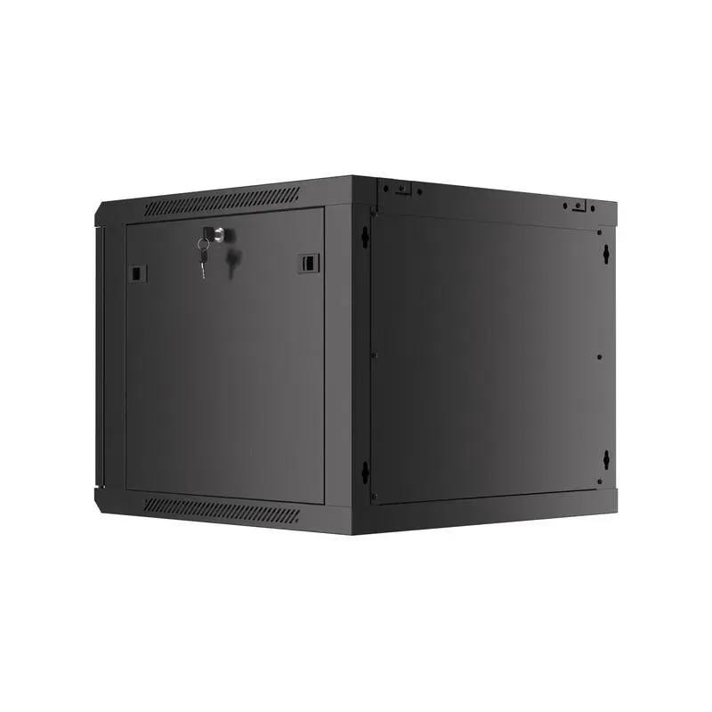 Szafa instalacyjna Rack wisząca 19" 9U 600x600 czarna | PartsPC.pl