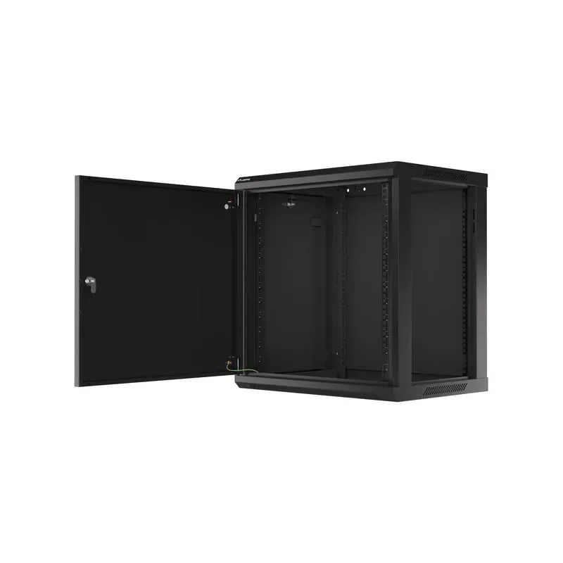 Szafa instalacyjna Rack wisząca 19" 12U 600x450 czarna | PartsPC.pl