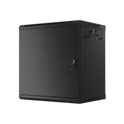 Szafa instalacyjna Rack wisząca 19" 12U 600x450 czarna | PartsPC.pl