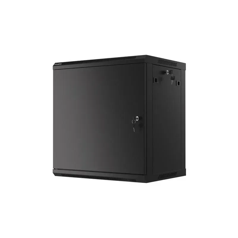 Szafa instalacyjna Rack wisząca 19" 12U 600x450 czarna | PartsPC.pl