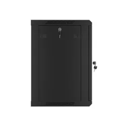 Szafa instalacyjna Rack wisząca 19" 12U 600x450 czarna | PartsPC.pl