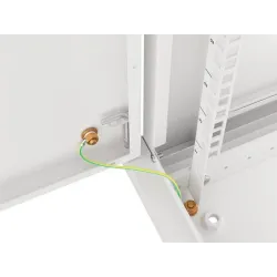 Szafa instalacyjna Rack wisząca 19" 12U 600x450 szara drzwi metalowe