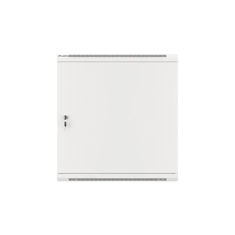 Szafa instalacyjna Rack wisząca 19" 12U 600x450 szara drzwi metalowe