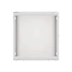 Szafa instalacyjna Rack wisząca 19" 12U 600x450 szara drzwi metalowe