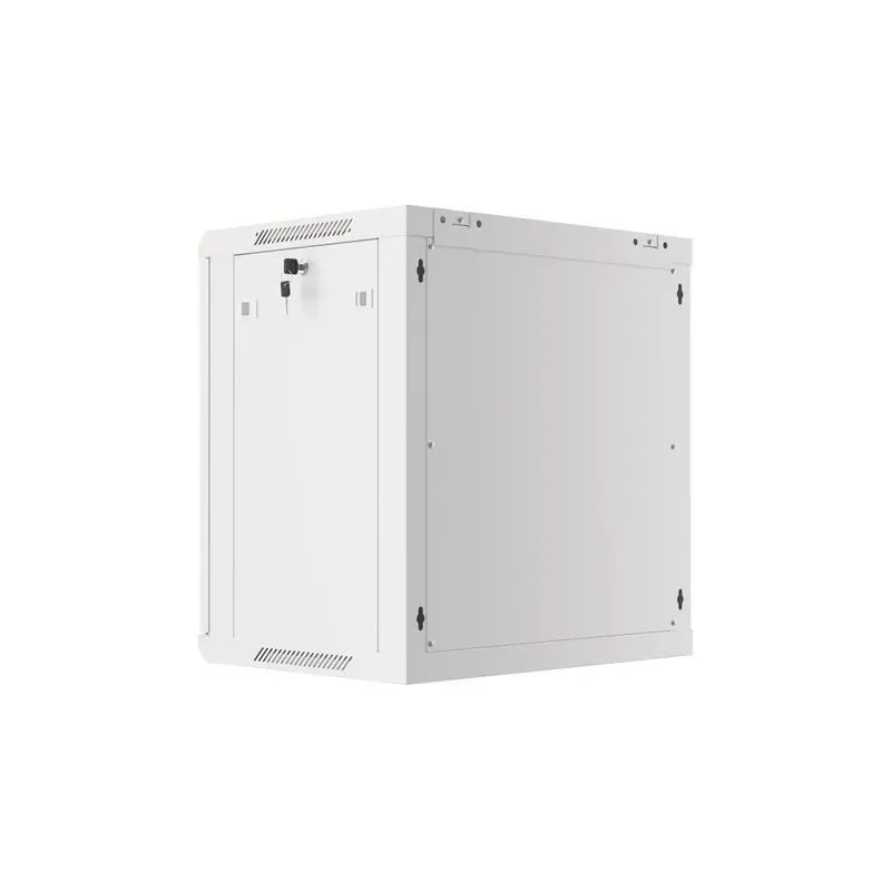Szafa instalacyjna Rack wisząca 19" 12U 600x450 szara drzwi metalowe