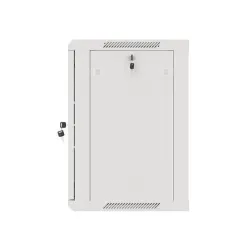 Szafa instalacyjna Rack wisząca 19" 12U 600x450 szara drzwi metalowe