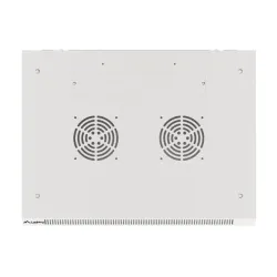 Szafa instalacyjna Rack wisząca 19" 12U 600x450 szara drzwi metalowe