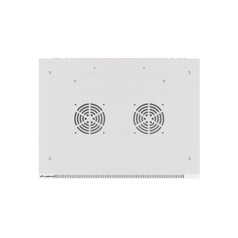 Szafa instalacyjna Rack wisząca 19" 12U 600x450 szara drzwi metalowe