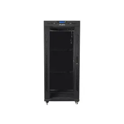 Szafa instalacyjna Rack stojąca 19" 27U 800x1000 czarna | PartsPC.pl
