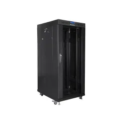 Szafa instalacyjna Rack stojąca 19" 37U 800x1000 czarna | PartsPC.pl