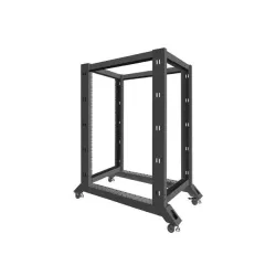 Stojak Open Rack Lanberg 22U 600x1000 czarny | PartsPC.pl