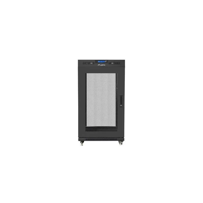 Szafa instalacyjna Rack stojąca 19" 22U 600x600 czarna | PartsPC.pl