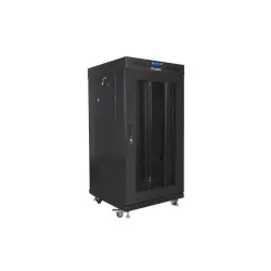 Szafa instalacyjna Rack stojąca 19" 22U 600x600 czarna | PartsPC.pl
