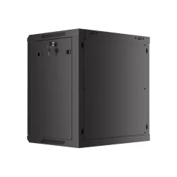 Szafa instalacyjna Rack wisząca 19" 12U 600x450 czarna | PartsPC.pl