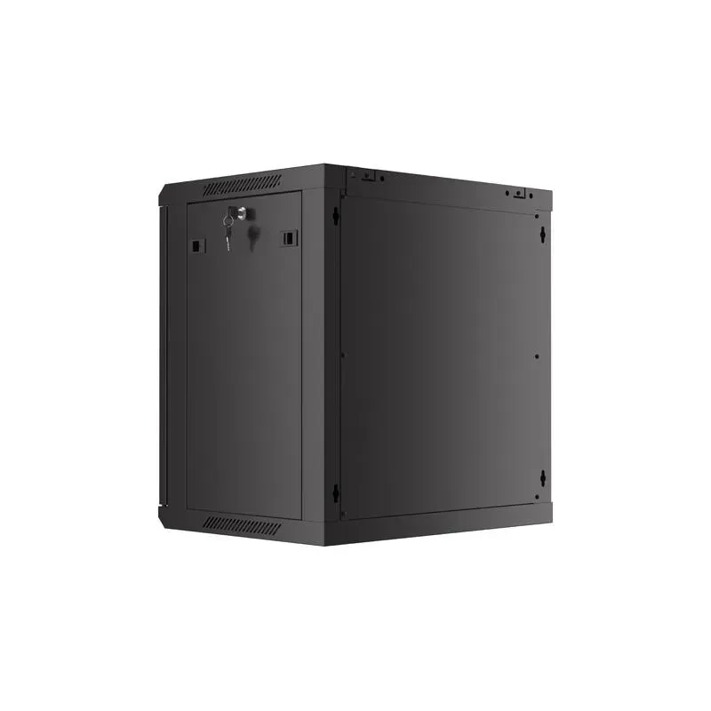 Szafa instalacyjna Rack wisząca 19" 12U 600x450 czarna | PartsPC.pl