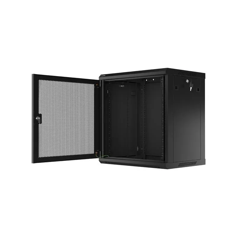 Szafa instalacyjna Rack wisząca 19" 12U 600x450 czarna | PartsPC.pl
