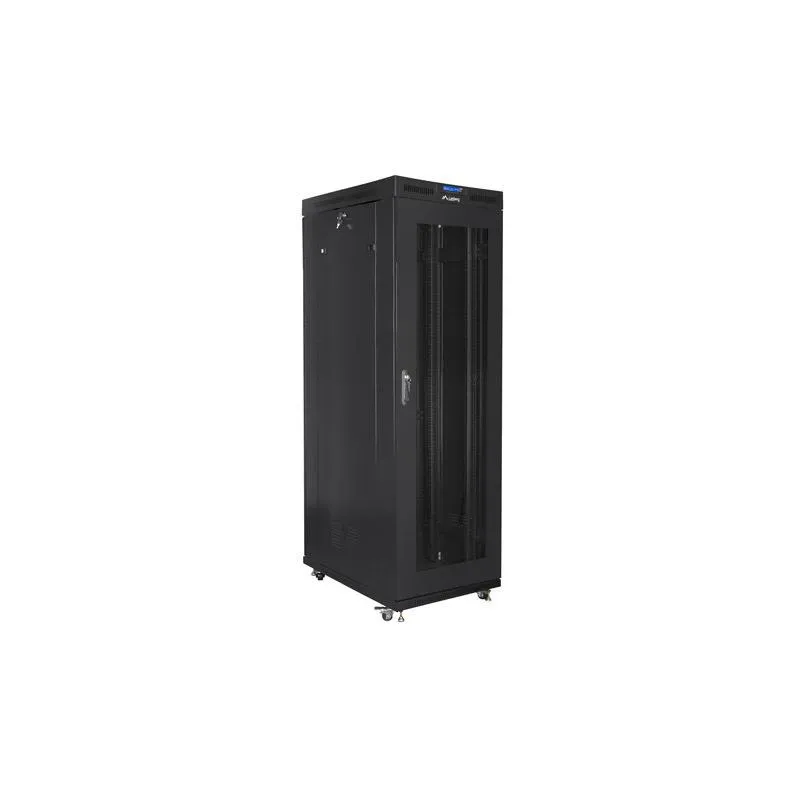 Szafa instalacyjna Rack stojąca 19" 27U 800x1200 Drzwi Perforowane czarna