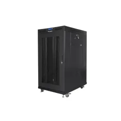 Szafa instalacyjna Rack stojąca 19" 22U 800x1000 czarna drzwi Perforowane